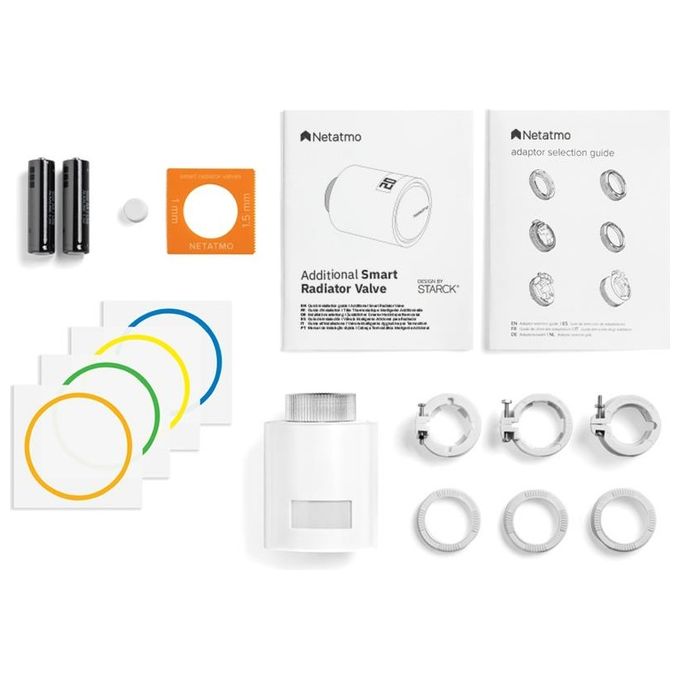 Netatmo Valvola Termostatica Wifi Intelligente, Multicolore, ‎8 x 5.8 x 5.8 cm; 190 grammi