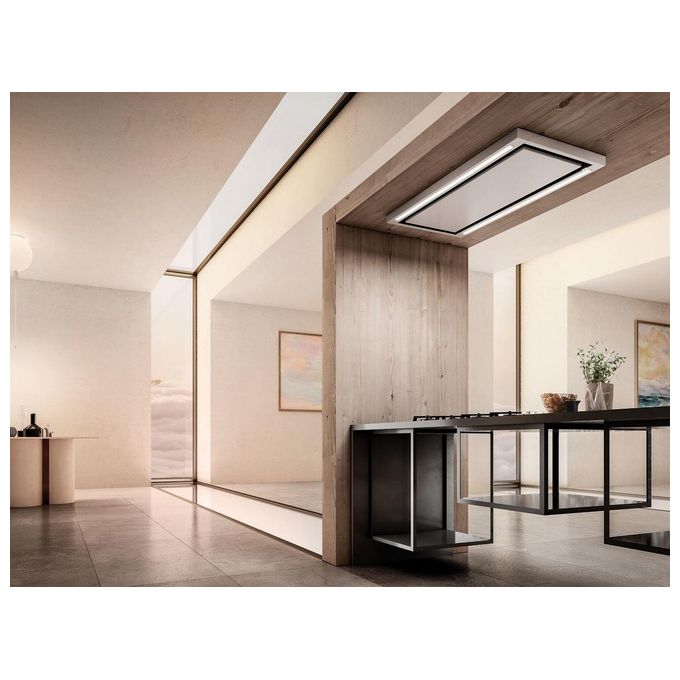 Elica PRF0142094A CLOUD SEVEN IX-A-90 Cappa a Soffitto Classe energetica A 3 Velocita' Aspirante 90 cm Inox
