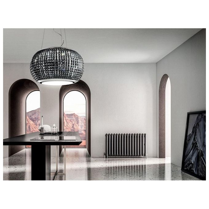 Elica INTERSTELLAR IXBL-F-6 PRF0151809 Cappa Sospesa Classe energetica A 4 Velocita' Filtrante Touch Control Illuminazione LED 65 cm Vetro Nero