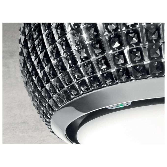 Elica INTERSTELLAR IXWH-F-6 PRF0151808 Cappa Sospesa Classe energetica A 3 Velocita' Filtrante Touch Control Illuminazione LED 65 cm Vetro Bianco