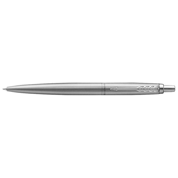 Parker Jotter Penna a Sfera Xl Acciaio Inossidabile Vanta Monochrome Punta Media Inchiostro Blu