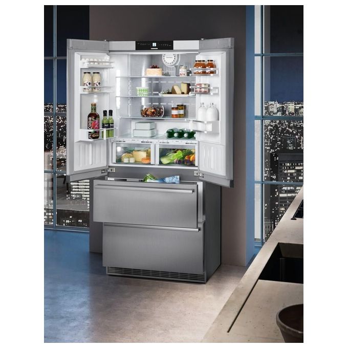 Liebherr CBNes 6256 Frigorifero Combinato Allestimento Premium Plus Capacita 585 Litri Classe energetica F 204 cm NoFrost BioFresh Ice Maker Acciaio Satinato