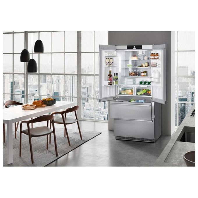 Liebherr CBNes 6256 Frigorifero Combinato Allestimento Premium Plus Capacita 585 Litri Classe energetica F 204 cm NoFrost BioFresh Ice Maker Acciaio Satinato