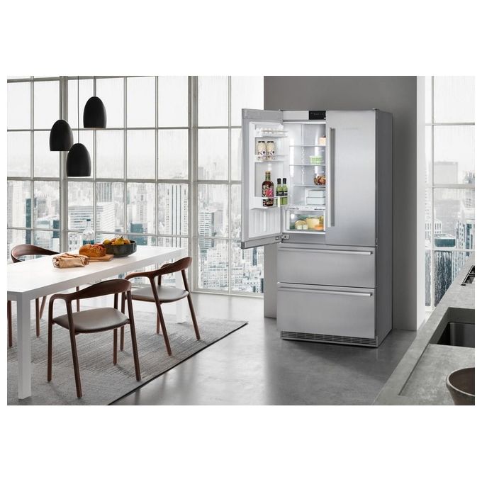Liebherr CBNes 6256 Frigorifero Combinato Allestimento Premium Plus Capacita 585 Litri Classe energetica F 204 cm NoFrost BioFresh Ice Maker Acciaio Satinato