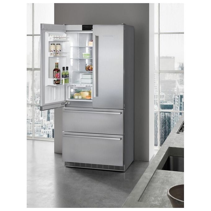 Liebherr CBNes 6256 Frigorifero Combinato Allestimento Premium Plus Capacita 585 Litri Classe energetica F 204 cm NoFrost BioFresh Ice Maker Acciaio Satinato