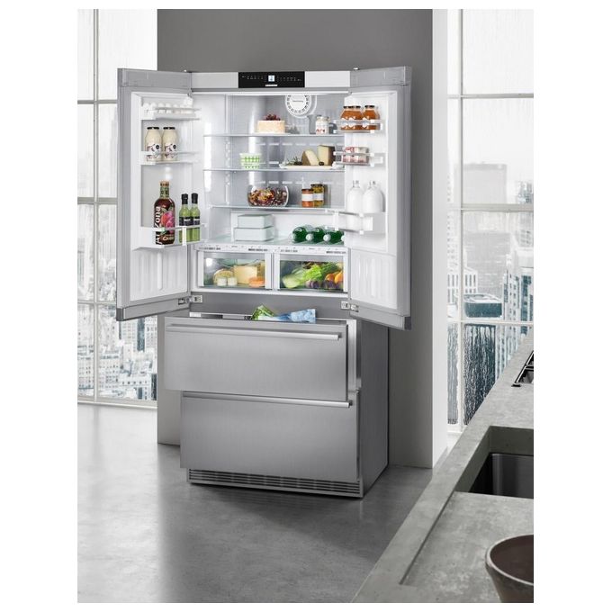 Liebherr CBNes 6256 Frigorifero Combinato Allestimento Premium Plus Capacita 585 Litri Classe energetica F 204 cm NoFrost BioFresh Ice Maker Acciaio Satinato