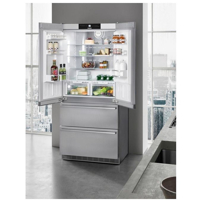 Liebherr CBNes 6256 Frigorifero Combinato Allestimento Premium Plus Capacita 585 Litri Classe energetica F 204 cm NoFrost BioFresh Ice Maker Acciaio Satinato