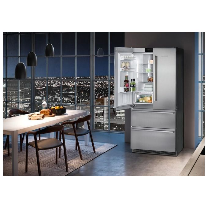 Liebherr CBNes 6256 Frigorifero Combinato Allestimento Premium Plus Capacita 585 Litri Classe energetica F 204 cm NoFrost BioFresh Ice Maker Acciaio Satinato
