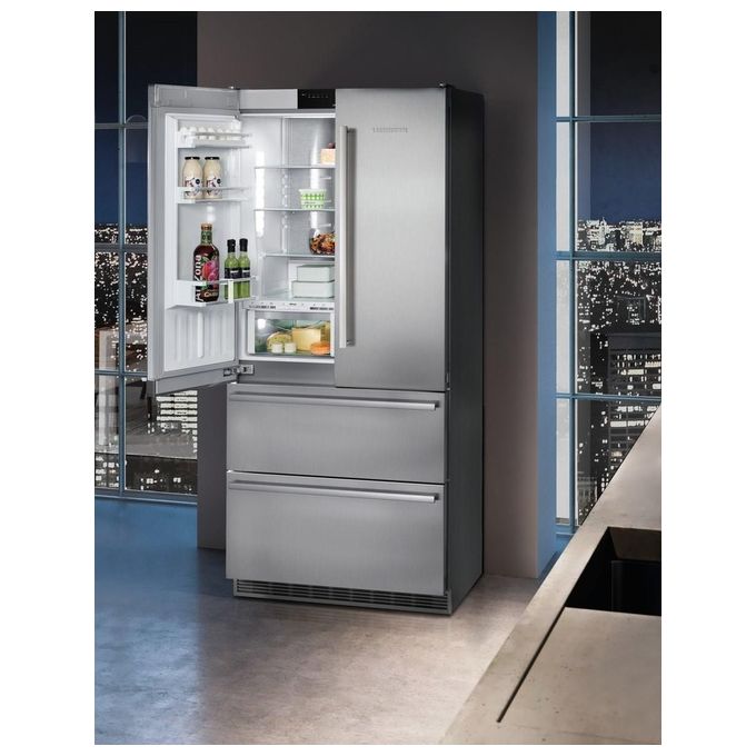 Liebherr CBNes 6256 Frigorifero Combinato Allestimento Premium Plus Capacita 585 Litri Classe energetica F 204 cm NoFrost BioFresh Ice Maker Acciaio Satinato