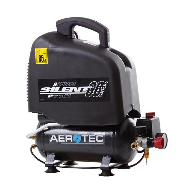 Aerotec Vento Silent 6 Compressore Alternativo per Applicazioni di Fai da Te in Brico e Giardino con Funzionamento Silenzioso e Efficiente