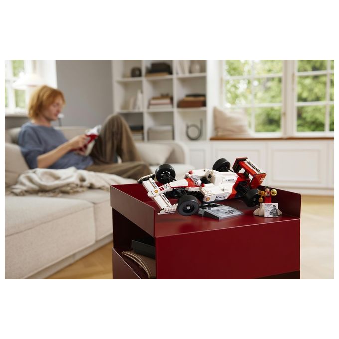 LEGO 10330 Icons Modellino da Costruire McLaren MP4-4 con Minifigure di Ayrton Senna 693 pezzi colore Nero