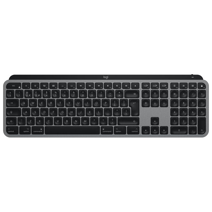 Logitech MX Keys for Mac - Tastiera wireless, Bluetooth, USB-C, MacBook Pro, MacBook Air, iMac, iPad, Italiano QWERTY - Grigio