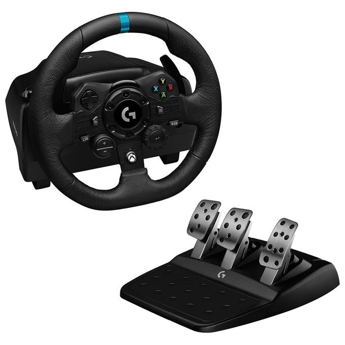 Logitech G923 TrueForce XB1 Volante da Corsa e Pedali e Driving Force Leva di Cambio Nero