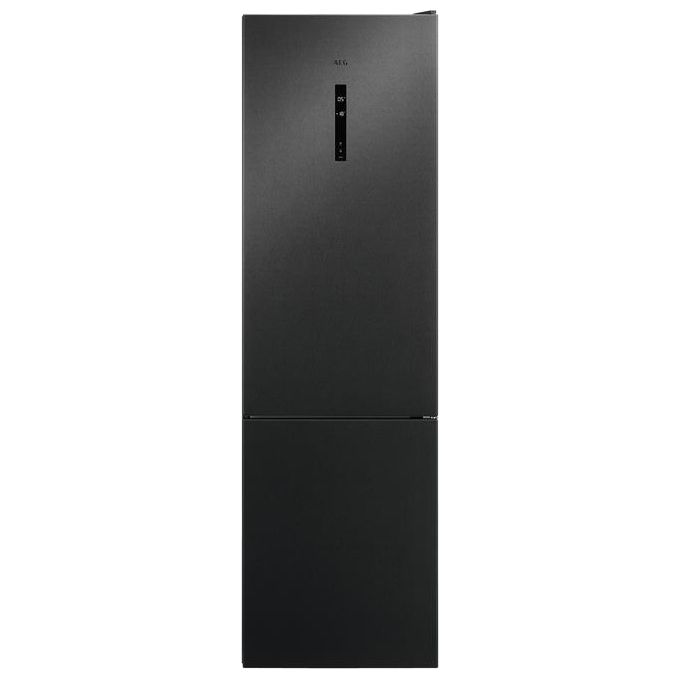 AEG RCB736E5MB Frigorifero Combinato Capacita' 366 Litri Classe energetica E Total No Frost Display Digitale Esterno Cooling 360 201 cm Acciaio Inox Nero