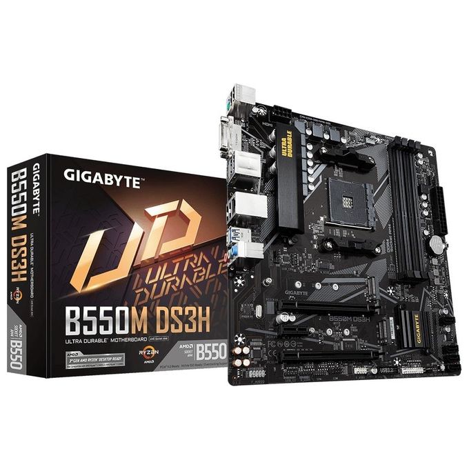 Gigabyte B550M DS3H AMD B550 Scheda Madre Presa AM4 micro ATX
