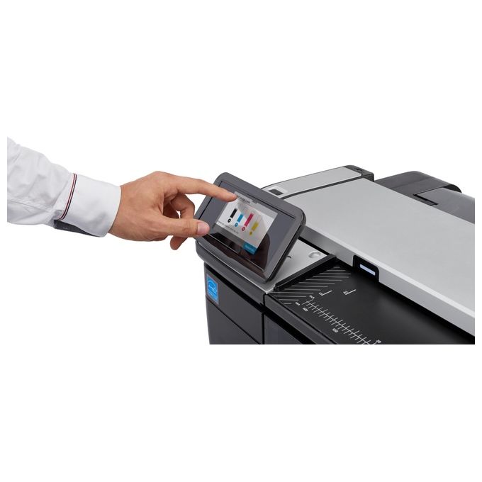 HP F9A28D#B1K Designjet Stampante Multifunzione a Getto d'Inchiostro 2400 x 1200 dpi Wi-Fi Ethernet 4 Cartucce colore Nero