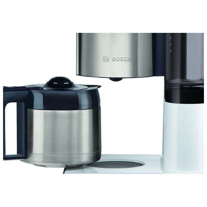 Bosch TKA8A683 Styline Macchina da caffe' con Filtro Caraffa Termica 1,1 L 8 tazze 1100 W colore Nero Bianco