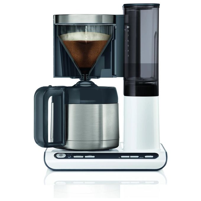 Bosch TKA8A683 Styline Macchina da caffe' con Filtro Caraffa Termica 1,1 L 8 tazze 1100 W colore Nero Bianco