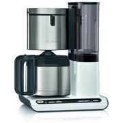Bosch TKA8A683 Styline Macchina da caffe' con Filtro Caraffa Termica 1,1 L 8 tazze 1100 W colore Nero Bianco