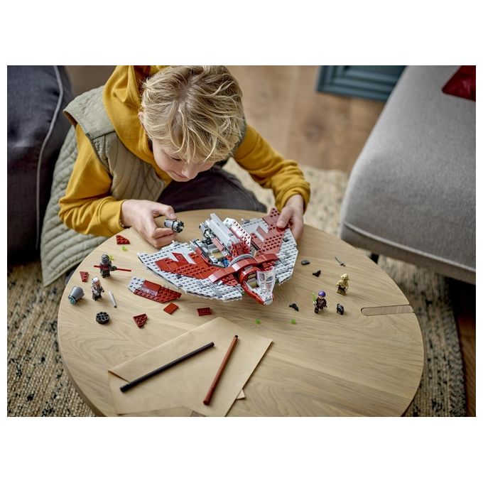 LEGO Star Wars 75362 Shuttle Jedi T-6 di Ahsoka Tano, Astronave Giocattolo con 4 Minifigure, Regalo della Serie Ahsoka