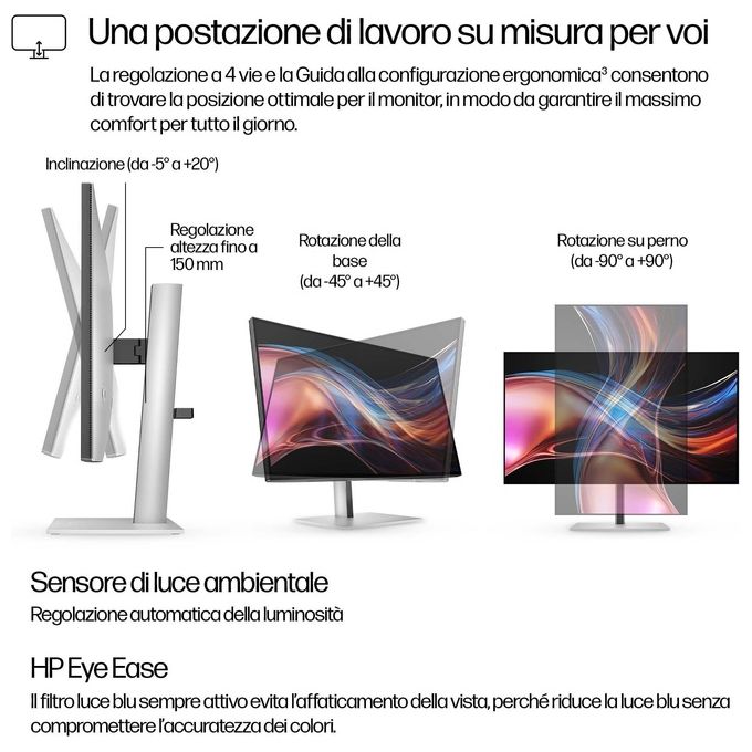 HP S7 Pro 727pu Qhd Tb4 Monitor EMEA-INTL English Loc-euro Plug