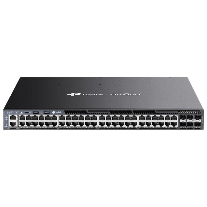 TP-Link Omada SG6654XHP Switch di Rete Gestito L3 Gigabit Ethernet 10-100-1000 Supporto Power over Ethernet 1U Nero
