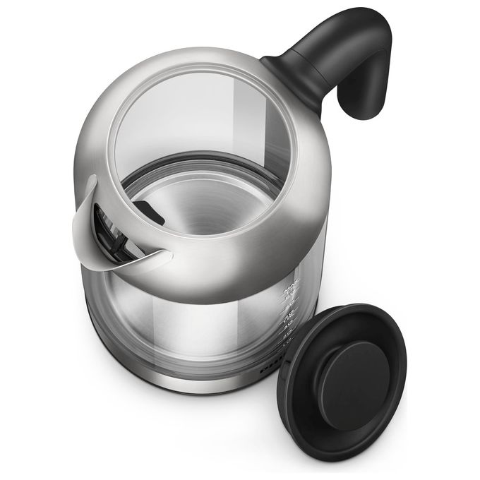 Philips HD9339-80 Series 5000 Bollitore Elettrico in Vetro 1,7 L 2200 W Spegnimento Automatico Base 360° colore Nero