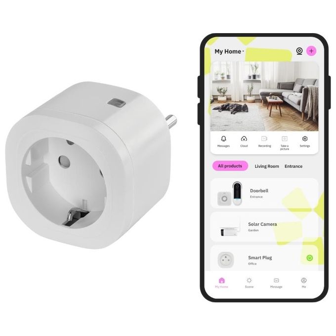 OMAJIN by Netatmo Presa Intelligente, Timer, Monitoraggio Consumo, Controllo Remoto, Spegnimento Ritardato, Risparmio Energetico, Wi-Fi 2.4Ghz-Bluetooth, 16A-3680W, OSP-SK