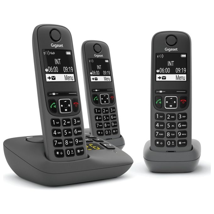 Gigaset AE690A Telefono Fisso Cordless Trio Antracite