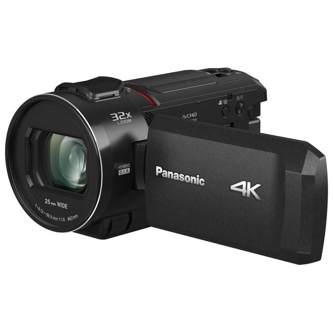 Panasonic HC-VX3E-K Videocamera Compatta Ultra HD 4K Grandangolo 25 mm Zoom ottico 24x 4K Cropping Nero