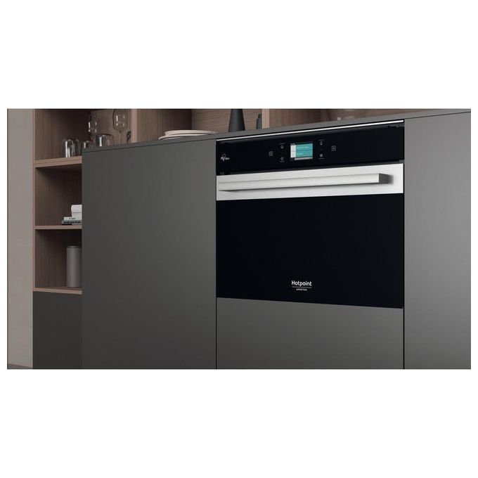 Hotpoint MP 9P6 IX HA Microonde con Grill Tecnologia Multiwaves Dynamic Air Capacita'40 Litri 900 W Crisp Fry Nero