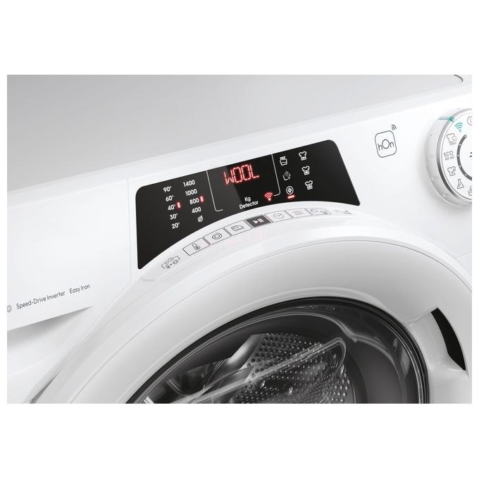 Candy RO14104DWMT1S Rapido' Lavatrice Frontale 10 Kg 1400 rpm Classe A Wi-Fi Vapore Inverter (85x60x58 cm) colore Bianco