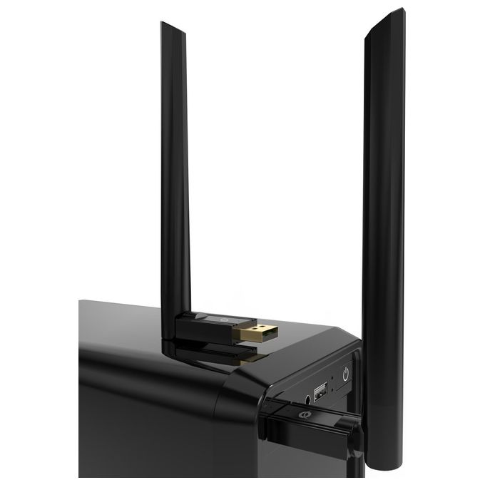 Conceptronic Long Range Adattatore USB Bluetooth 5.3 Antenna Esterna