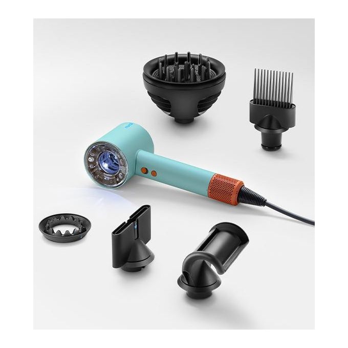 Dyson Super Sonic Nural Asciugacapelli 1600W 4 Temperature con Accessori Acquamarina