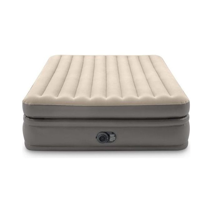 Intex 64164ND Dura-Beam Prime Comfort Materasso Gonfiabile Matrimoniale 152x203x51 cm Fiber-Tech Pompa Elettrica Integrata 272 Kg