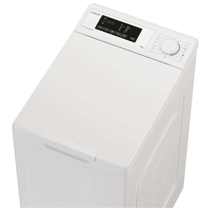 Candy TCA483D2-S Lavatrice Caricamento dall'alto 8 kg 1400 Giri-min Bianco