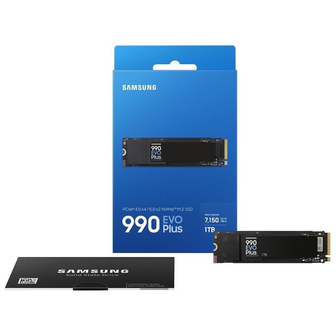 Samsung MZ-V9S1T0BW 990 EVO Plus SSD Interno da 1Tb PCIe Gen 4.0 x4 - 5.0 x2 NVMe 2.0