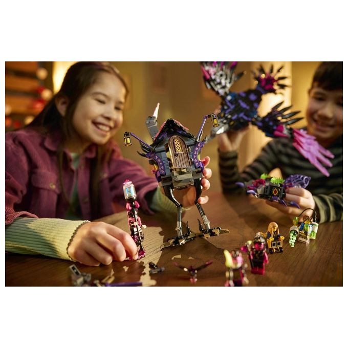 Lego Dreamzzz 2 in 1 Corvo di Mezzanotte della Mai-Strega, Giocattolo d'Avventura Trasformabile in Casa o Ragno, con 6 Personaggi