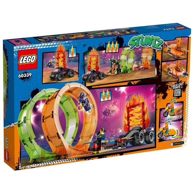 LEGO 60339 Arena delle acrobazie Set da costruzione 598 pezzi 7 minifigure colore Multicolore