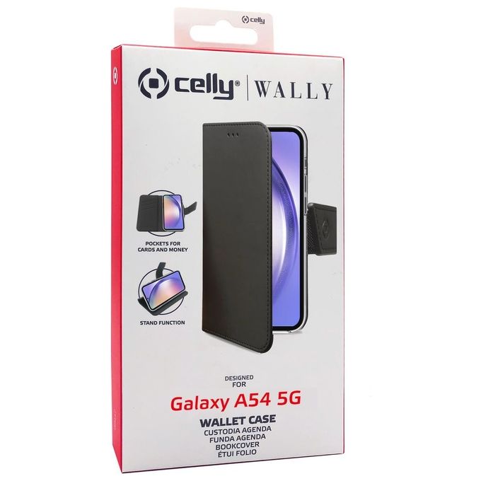 Celly Wally Case per Samsung Galaxy A54 5G Nero