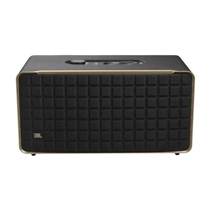 JBL Authentics 500 Smart Home Wifi Speaker Altoparlante Bluetooth dal Design Retro' Anni '70 con Griglia Quadrex Dolby Atmos Assistente Vocale AirPlay One App Nero