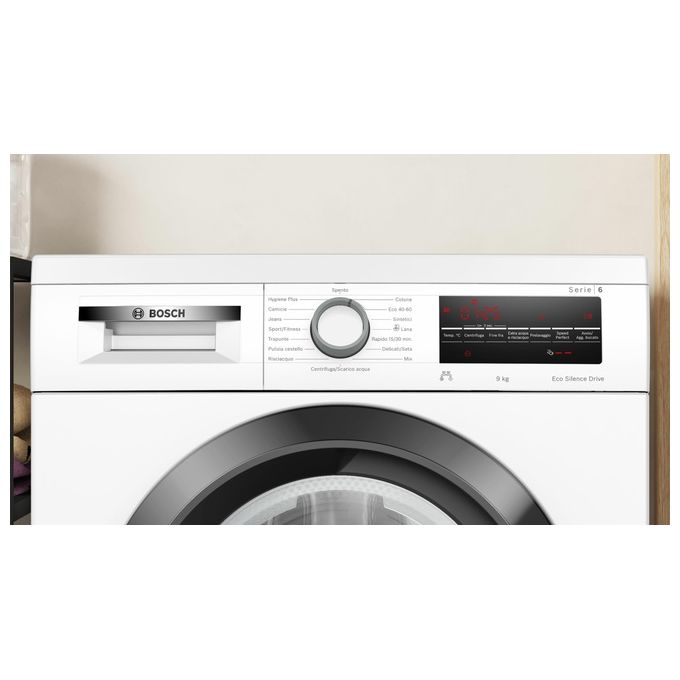Bosch WUU28T29II Serie 6 Lavatrice Frontale 9 Kg 1400 rpm Classe A ActiveWater Plus EcoSilence Drive (85x60x60 cm) colore Bianco