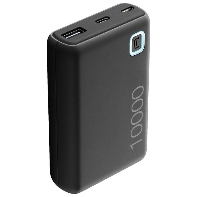Cellular Line Power Bank ESSENCE 10000 Caricabatterie portatile da 10000mAh Nero