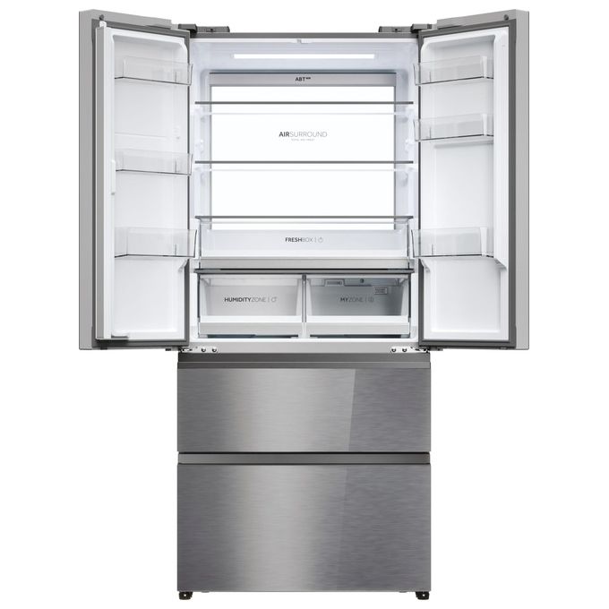 Haier Serie 7 HFR7819ENGC Frigorifero Americano Side By Side 504 Litri Classe E No Frost colore Inox