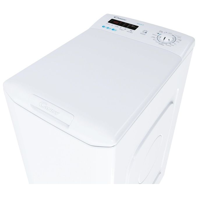 Candy Smart CST 272D3-1-11 Lavatrice a carica dall'alto 7Kg 1200 giri Classe C 16 programmi Sensore Kilo detector 41x60x86 Bianco