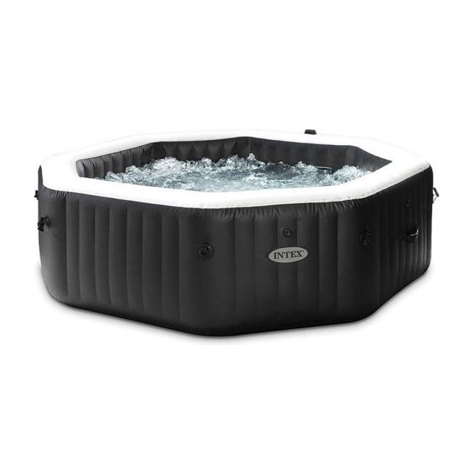 Intex pure spa bubble e jet massage deluxe ottagonale 201x71 cm 4 posti con pompa riscaldatore sistema purificazione acqua clorinatore