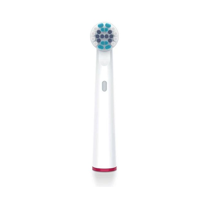 Beurer 10156 Clean - Kit 4 testine di ricambio Standard per spazzolini oscillanti-rotanti, compatibili con TB 30-TB 50, setole medie, cappucci protettivi, anelli colorati, Bianco