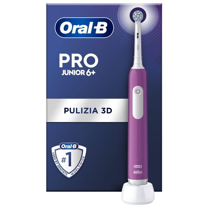 Braun Oral-B Spazzolino Elettrico Ricaricabile Junior 6 Anni Viola