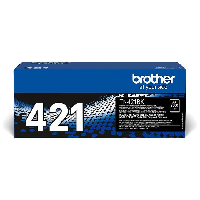 Brother TN421BK Toner nero 3.000pg per Hl-l8260cdw-l8360cdw-dcp-l8410cdw MFC-l8690cdw-l8900cdw