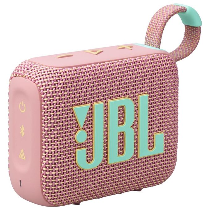 JBL GO 4 Speaker Bluetooth Portatile Altoparlante Wireless con Design Compatto Waterproof e Resistenza alla Polvere IP67 fino a 7 h di Autonomia USB Compatibile con App JBL Portable Rosa